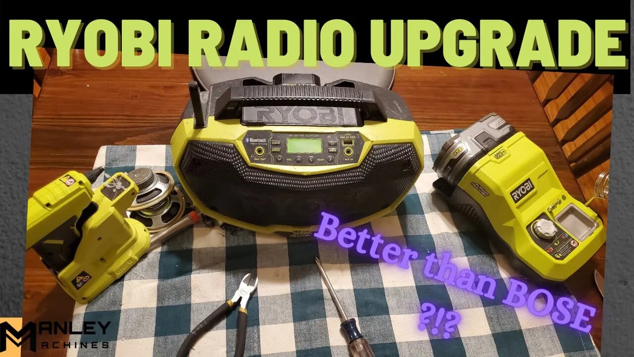 Ryobi Bluetooth Radio P746 Upgrade, really improves this little speakers sound. Better than BOSE?