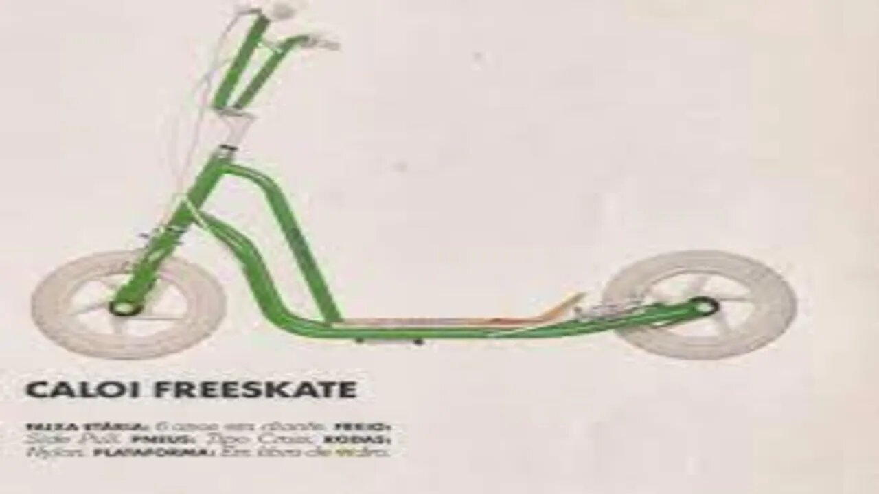 Comercial da Caloi Free Skate Patinete