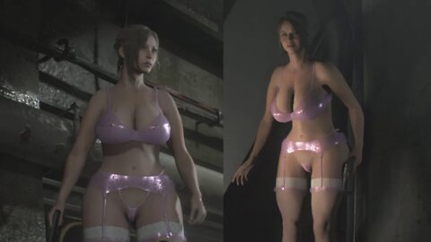 Resident Evil 2 Remake Claire and Ada BBW Sexy Lingerie