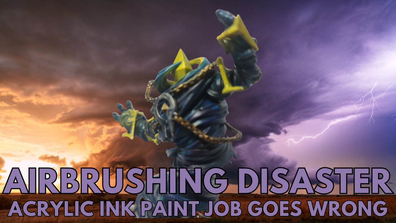 Air Elemental : Ink Airbrushing goes wrong, creating a natural disaster.
