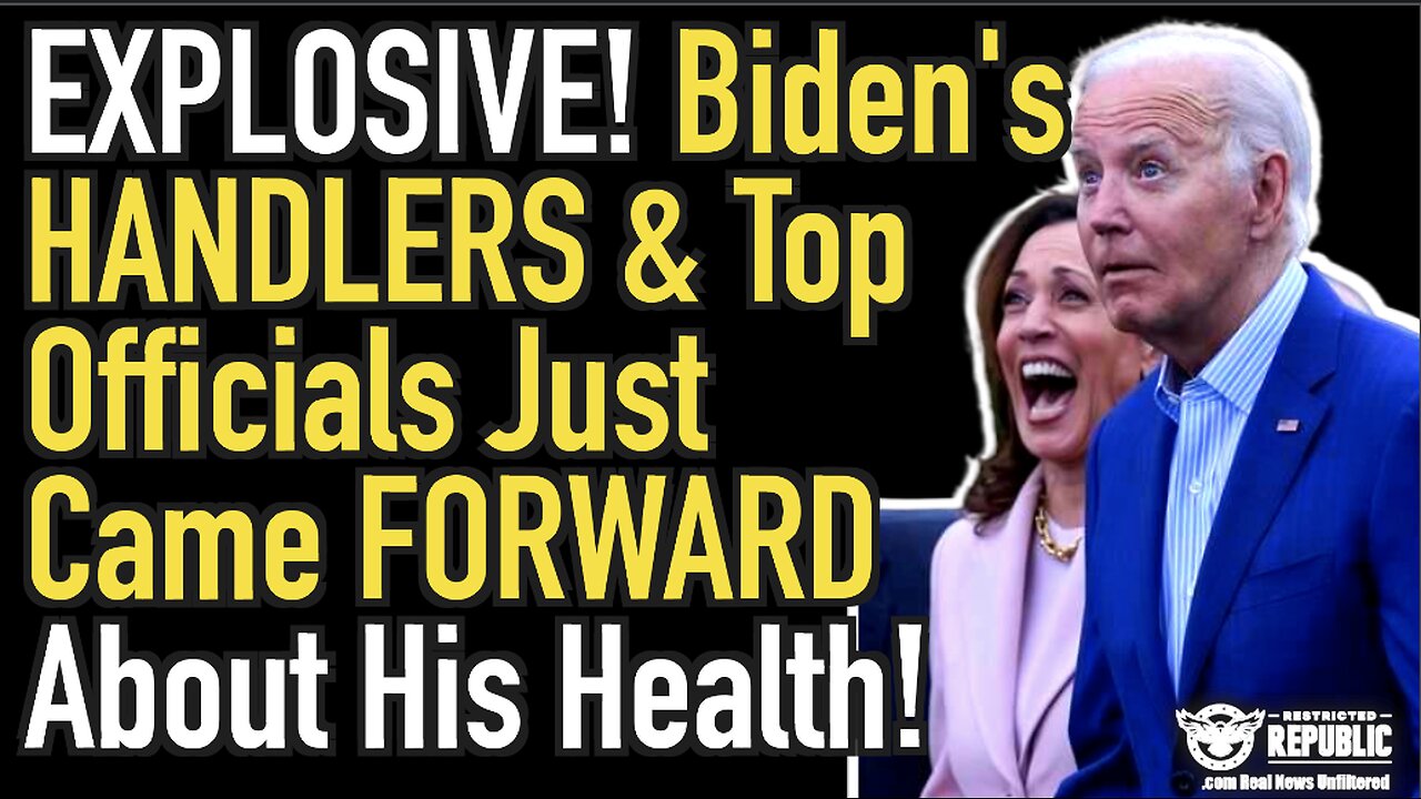 EXPLOSIVE Report Blows Lid Off Joe Biden's Handlers & What Top Officials REALLY Saw!