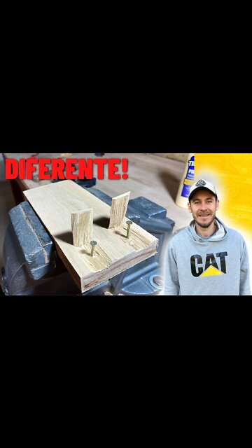 Como Esconder o Parafuso na Madeira. Isso ninguém Nunca te Mostrou.|woodworking tips #shorts