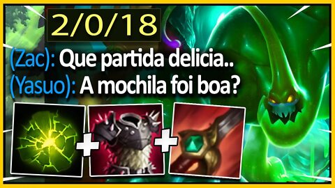 FIZ UMA PARTIDA CLEAN DE ZAC JUNGLE NA RANQUEADA NA SÉRIE *RUMO AO DIMA* - LEAGUE OF LEGENDS