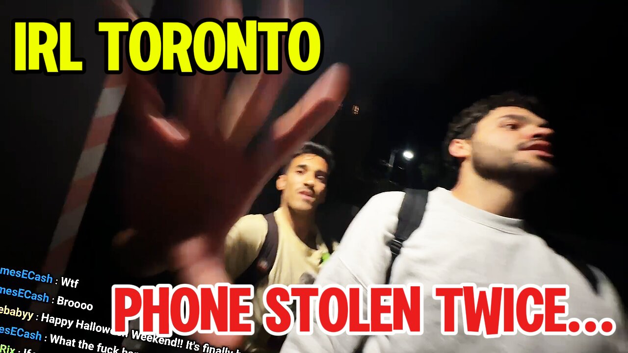 Kick streamer gets phone stolen twice while live streaming in Toronto