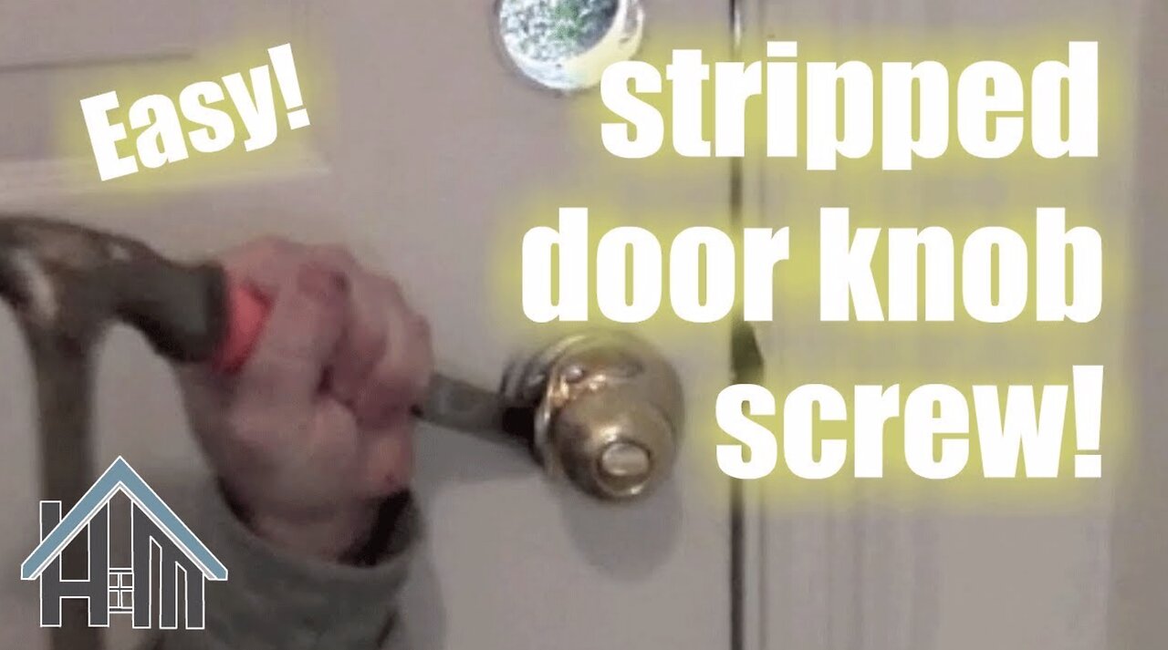 Replace a doorknob, Screw is stripped! Easy! Home Mender