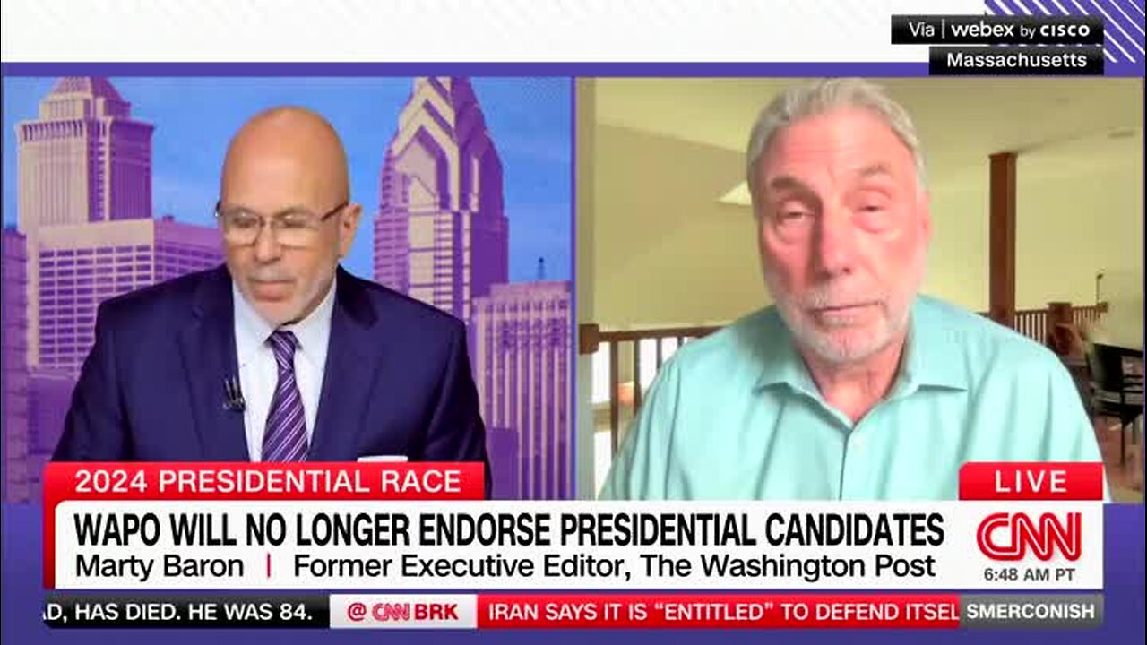 Ex-Washington Post Editor: Not Endorsing a Candidate ‘Deeply Concerning Because They Need to Continue with Their Mission of Independent Journalism’