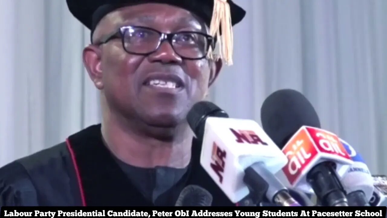 Peter Obi Fearless Shaking Tables on Tinubu . whiles Addressing Young Students.