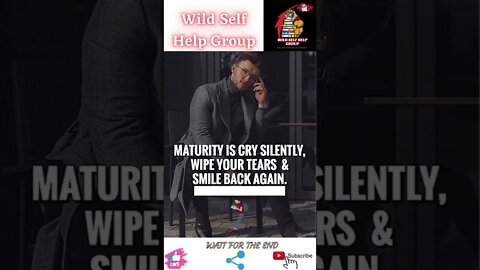 🔥Maturity is smile back again🔥#shorts🔥#wildselfhelpgroup🔥20 June 2022🔥