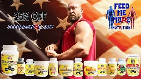 Ryback's Feed Me More Nutrition Live 25% Off Youtube Sale TODAY ONLY!