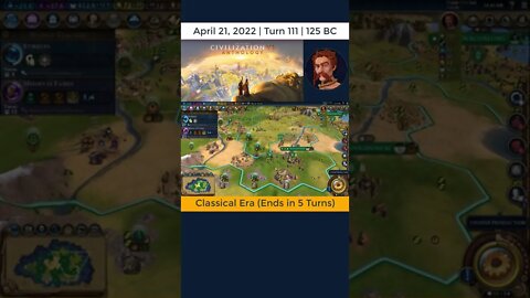 #oneturnadaychallenge #civ6 – Turn 111 - DISTRICTS! #shorts