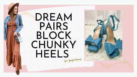 Dream pairs block chunky heel open toe shoes review