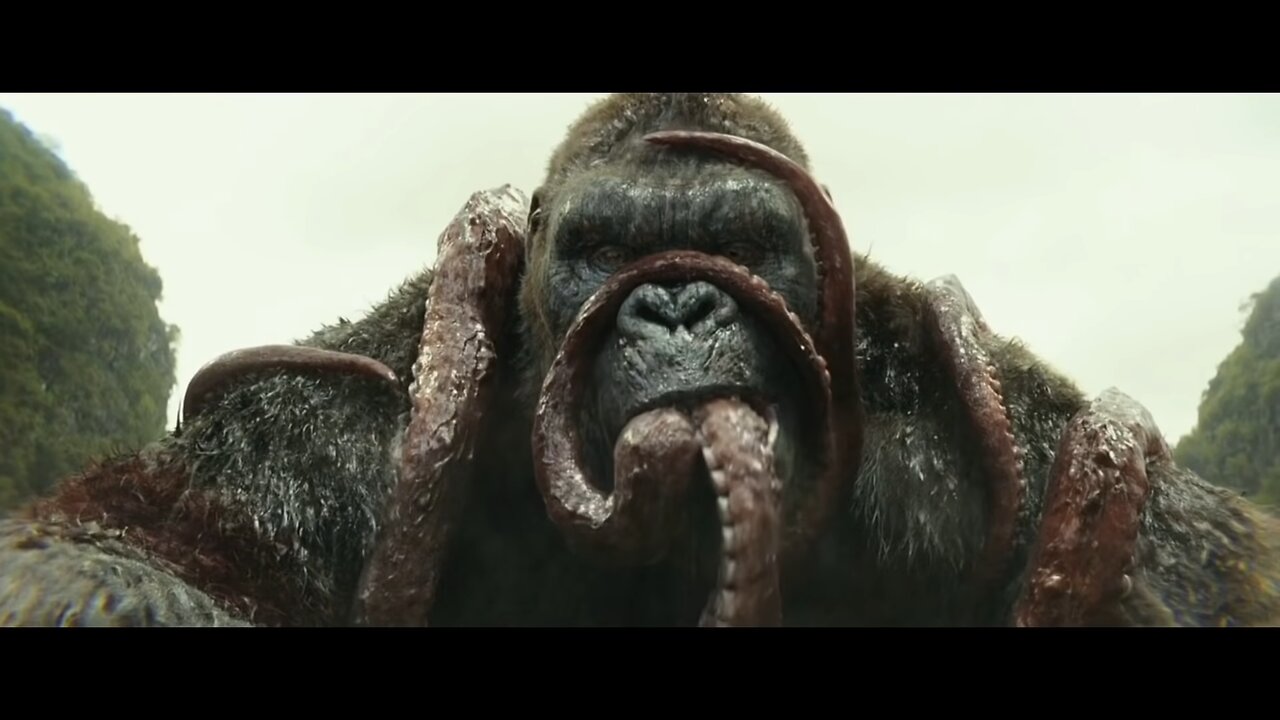 KONG vs GIANT SQUID - Fight Scene - Kong： Skull Island (2017) Movie Clip