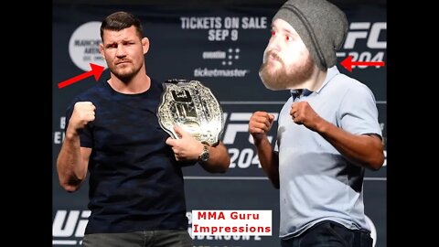 MMA Guru - Michael Bisping on commentary impression! Is Michael Bisping a cyborg?