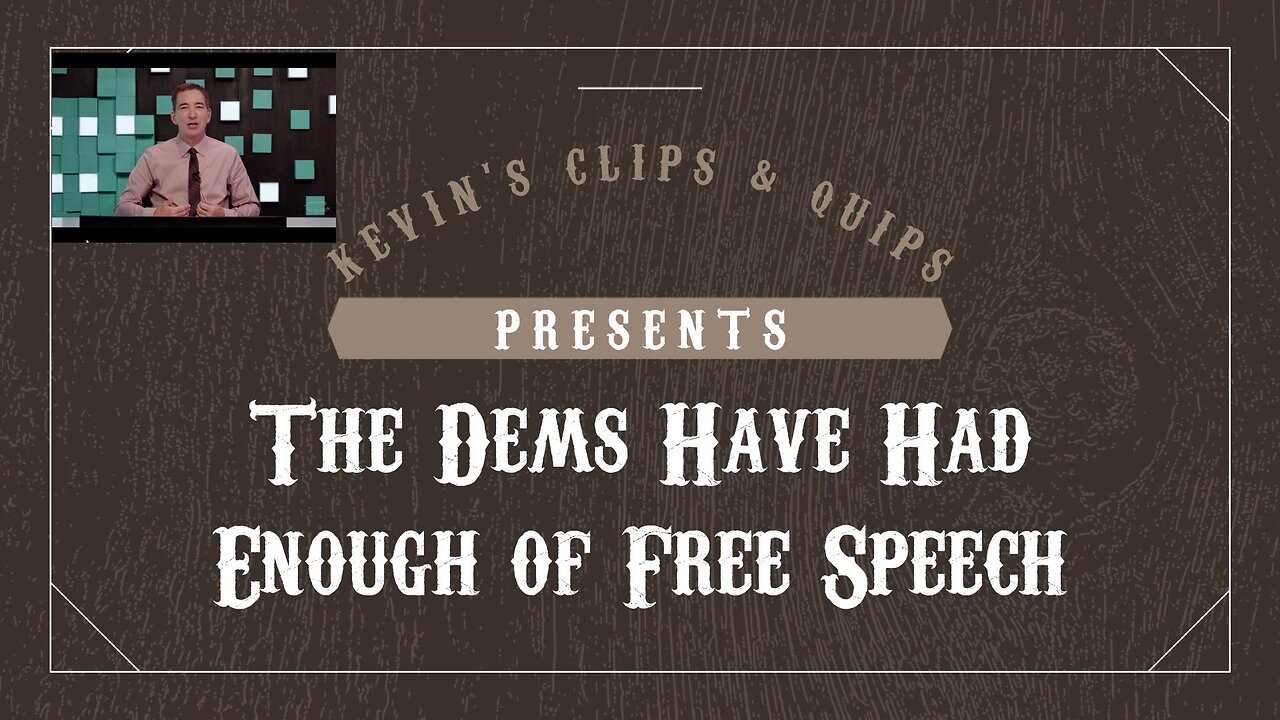 Glenn Greenwald Calls Out the Democrat's Anti Free Speech Doctrine