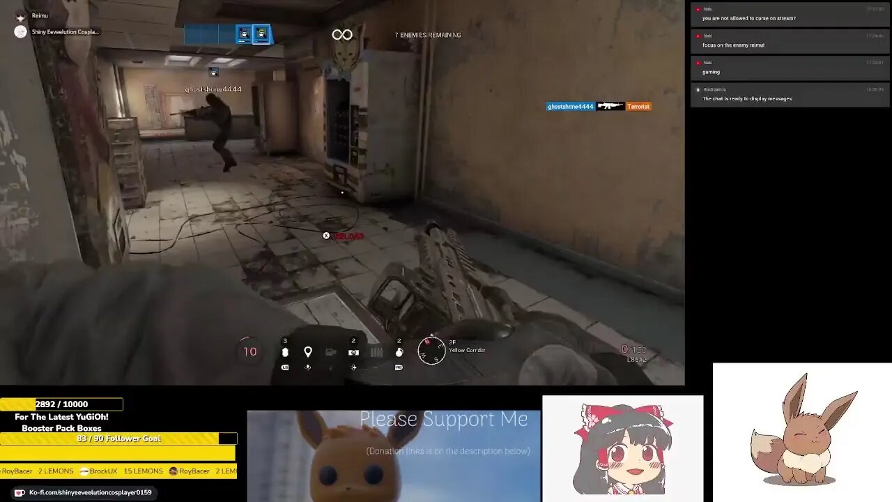 FPS fun with Reimu (Rainbow Six: Siege)