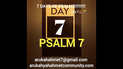 Day 2 of The 7 days of psalms challenge