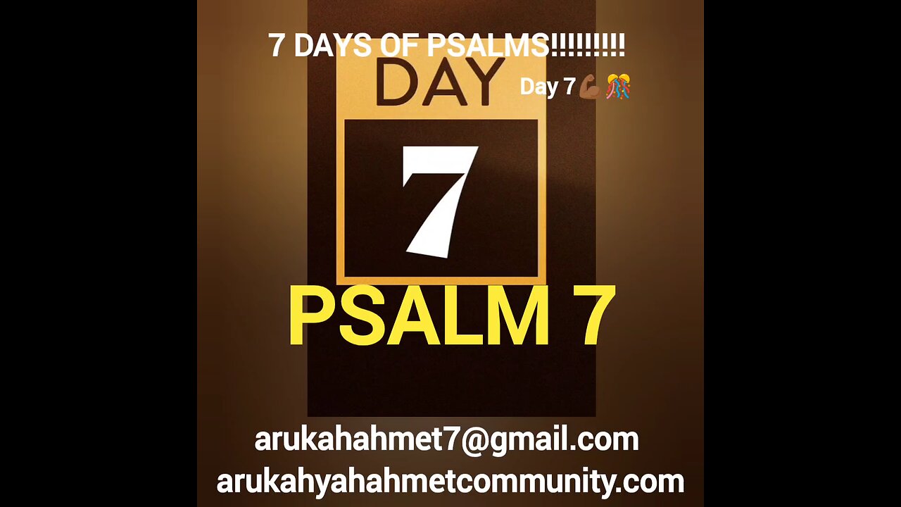 Day 2 of The 7 days of psalms challenge