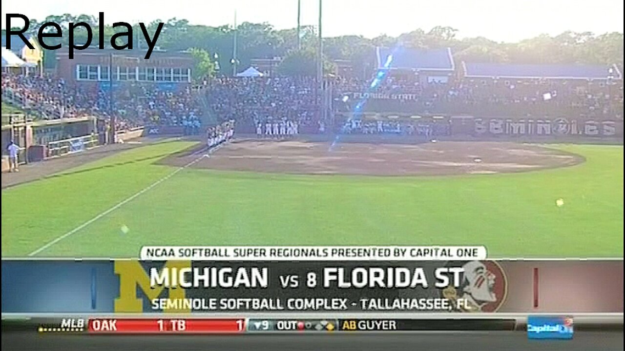 2014 Softball - Tallahassee (FL) Super Regional - Game 1 (Replay)