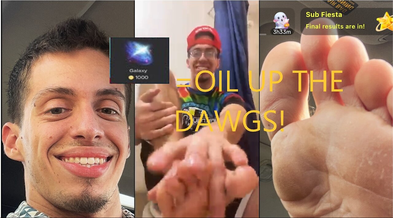 Tik tok payed me to oil up my toes!