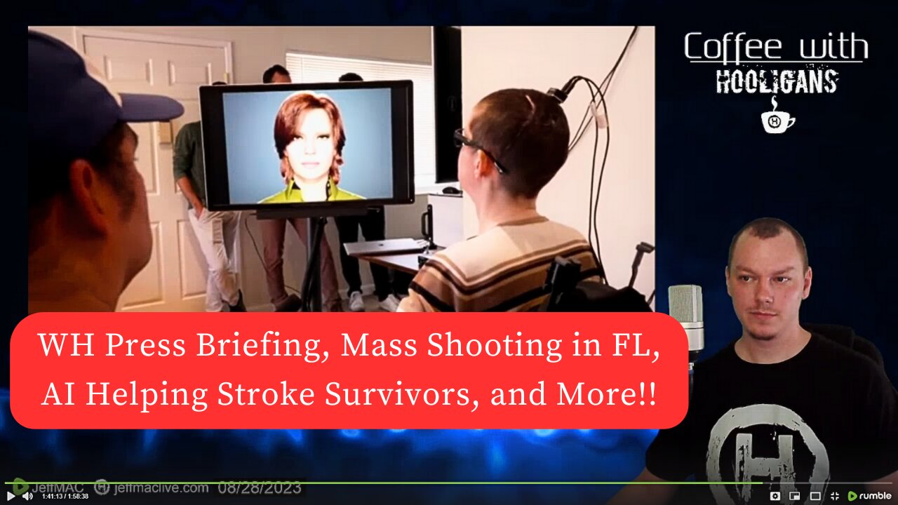 WH Press Briefing, Mass Shooting in FL, AI Helping Stroke Survivors, and More!!