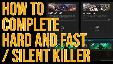 How To Complete Hard and Fast / Silent Killer Challenges - Black Ops 6 Prestige Challenges