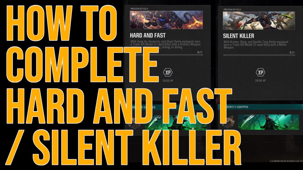 How To Complete Hard and Fast / Silent Killer Challenges - Black Ops 6 Prestige Challenges