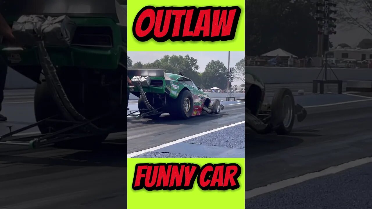 Outlaw Nitro Funny Car Backup and Staging! #shorts #car #carracing #automobile