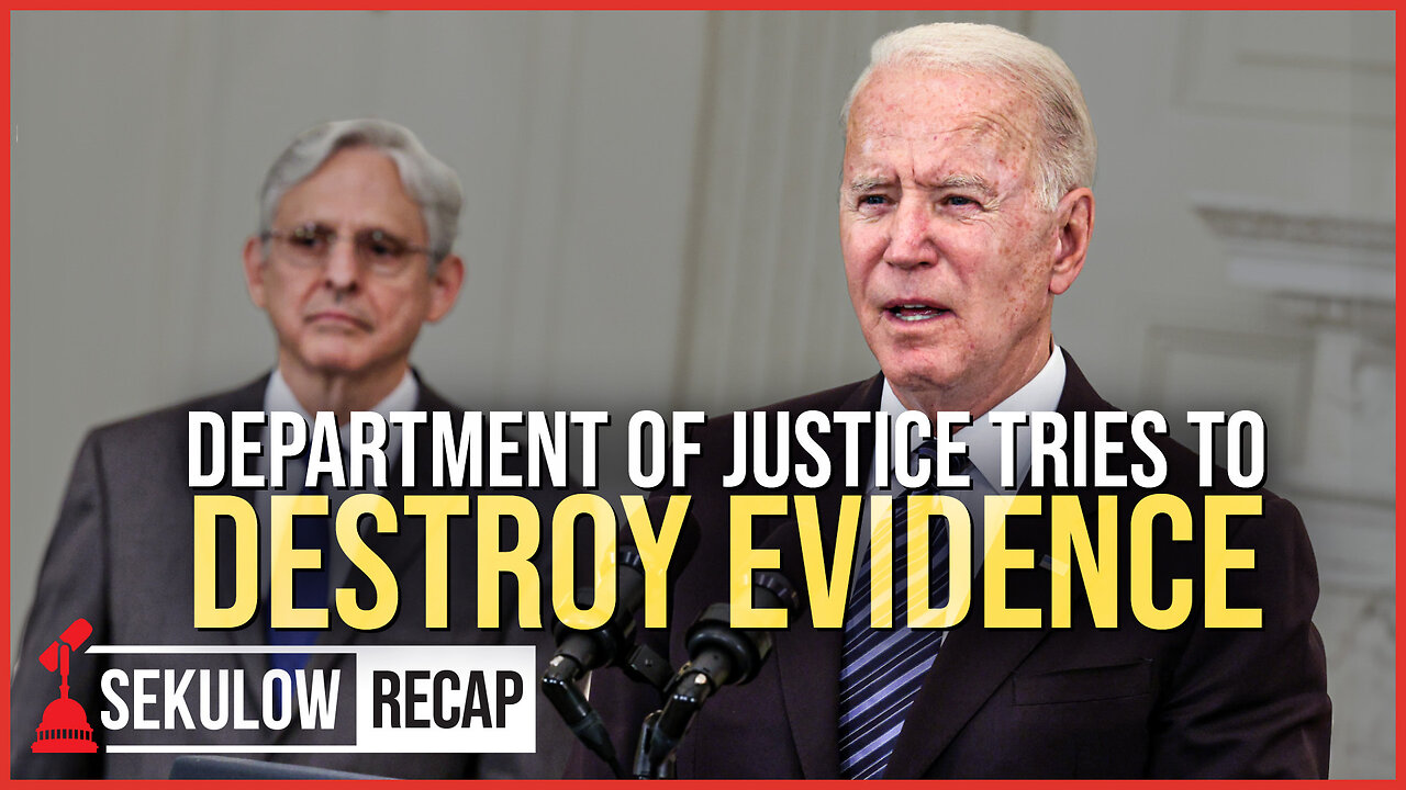 Is it shocking that the Department of Justice is trying to destroy evidence?