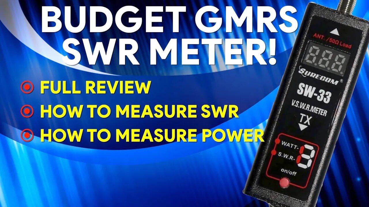 Gam3Gear SURECOM SW-33 Mark II SWR Meter Review - Power And SWR Meter for GMRS - Review & How To Use