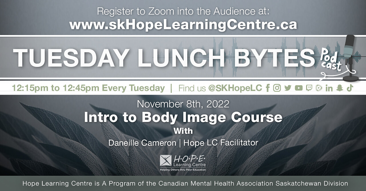 Getting to know the Hope Learning Centre's Body Image Course