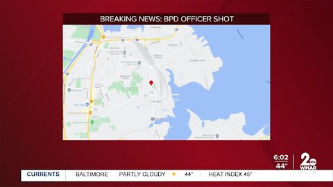 BPD officer shot in South Baltimore