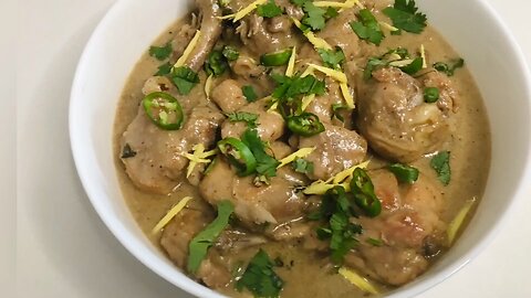 White chicken Curry Restaurent style