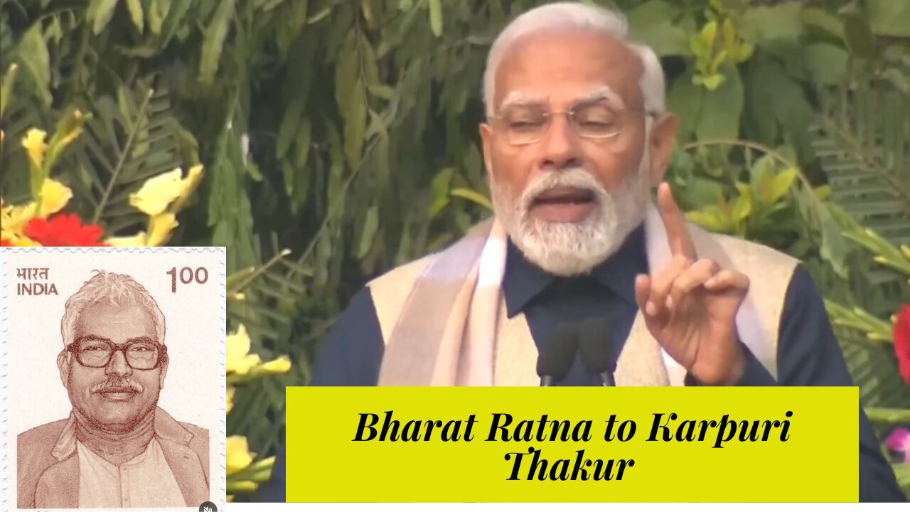 Prime minister Narendra Modi Announced Bharat Ratna to Karpuri Thakur