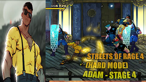 Streets Of Rage 4 (Hard Mode) Adam: Stage 4