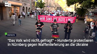 Hunderte protestieren in Nürnberg gegen Waffenlieferung an die Ukraine