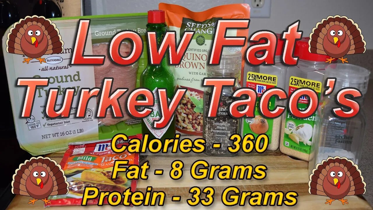 Low Fat Turkey Taco / Burrito Recipe for Meal Prep