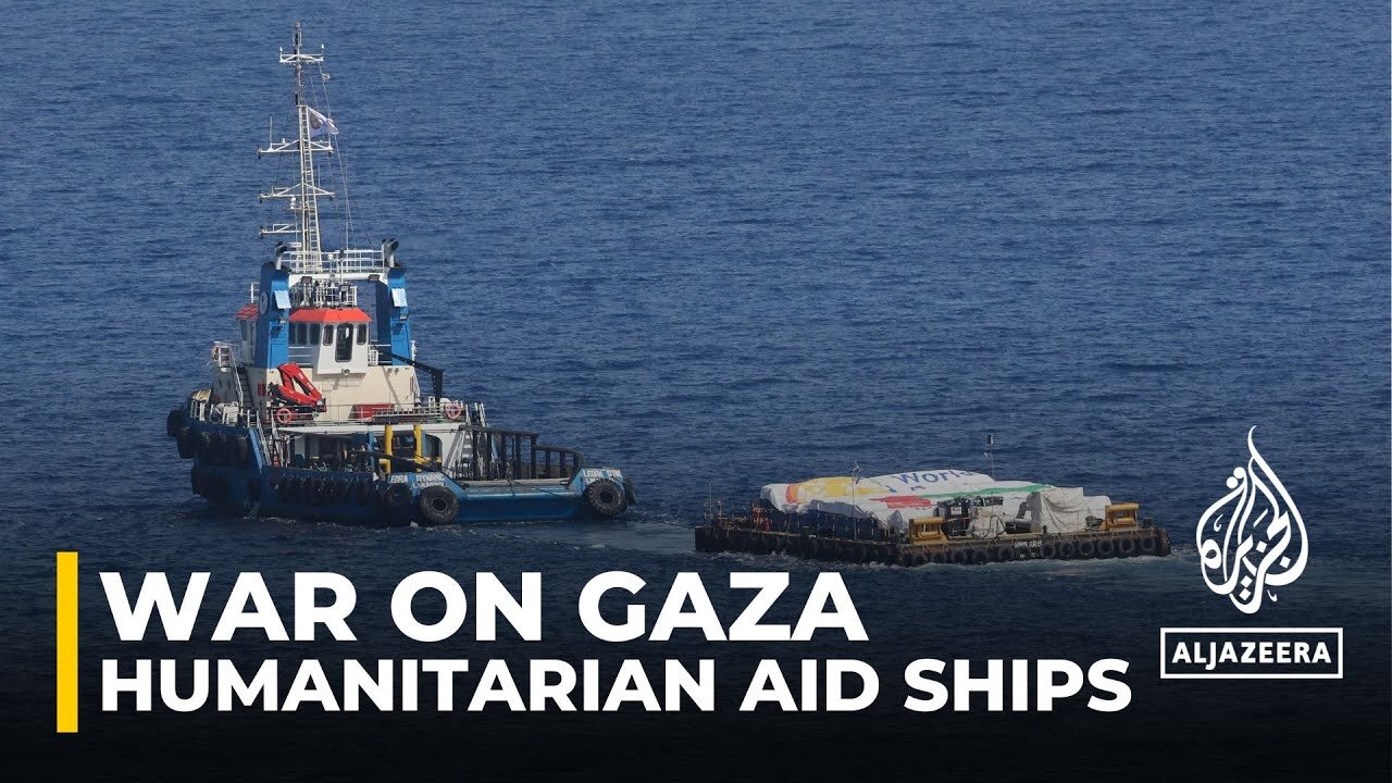 Ship believed to be delivering humanitarian aid spotted off the coast of Gaza