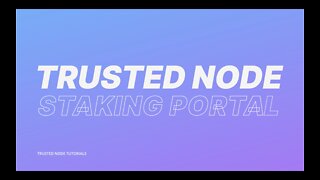 Staking Portal Tutorial