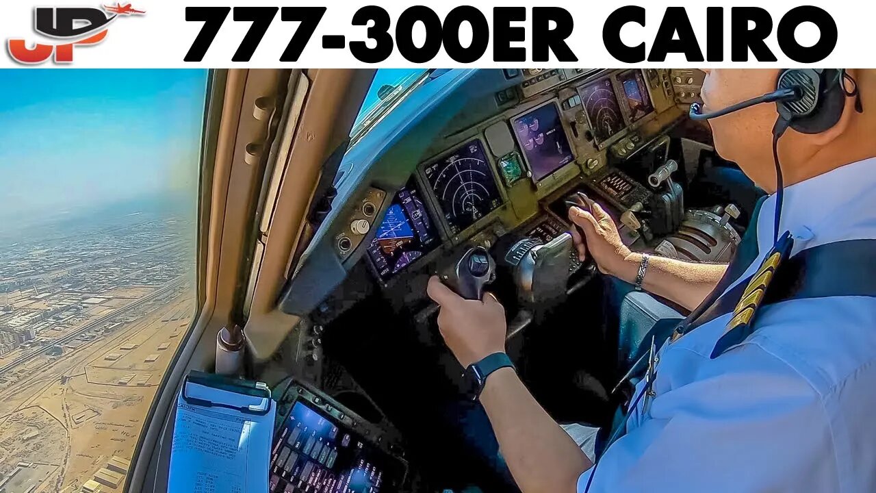 Piloting BOEING 777-300ER out of Cairo | Cockpit Views