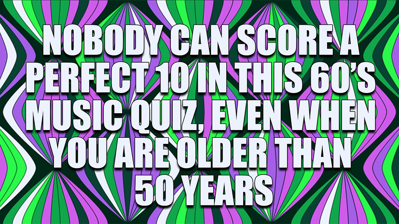 60's music quiz