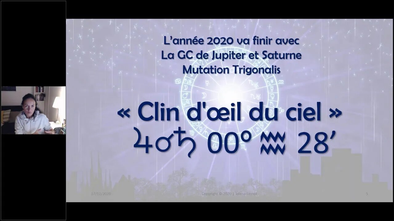 L'année 2021 et la GC de Jupiter et Saturne en Verseau : Clin d'œil du ciel