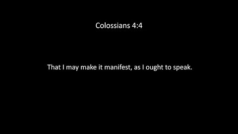 Colossians Chapter 4