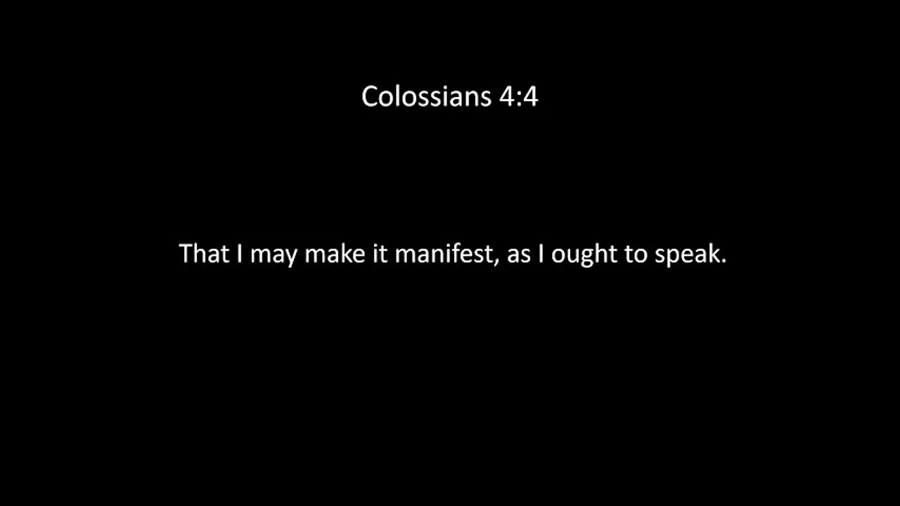 Colossians Chapter 4