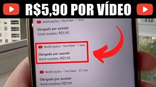 Ganhe R$5,90 Por Cada Vídeo que Você Assiste GRÁTIS (Ganhe Dinheiro Assistindo Vídeos no YouTube)