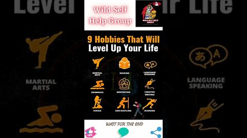 🔥9 hobbies that will level up your life🔥#shorts🔥#wildselfhelpgroup🔥29 July 2022🔥