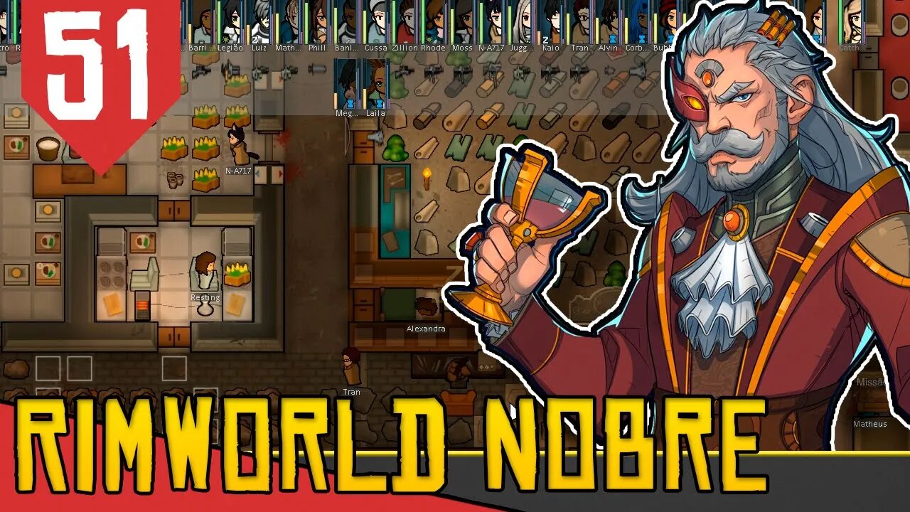 35 COLONOS Em Uma Base! - Rimworld Royalty Base Aberta #51 [Gameplay Português PT-BR]