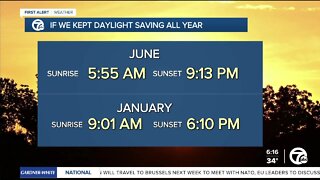 What would happen in Michigan kept Daylight Saving Time all year