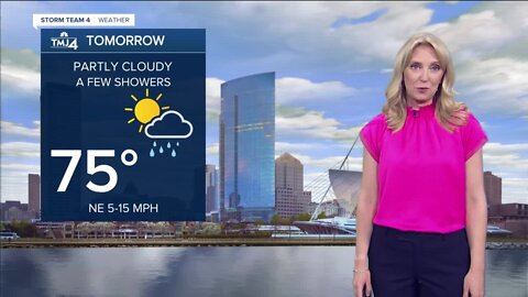 Southeast Wisconsin weather: Cloudy Wednesday with isolated showers, highs in the 70s