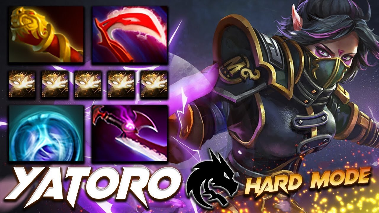 Dota 2 Gameplay: Yatoro Templar Assassin Hard Mode - Win [Watch & Learn]