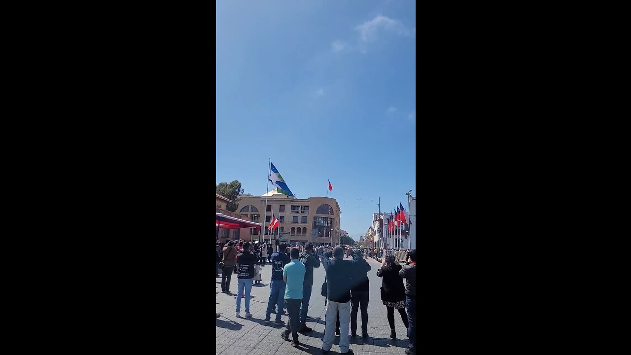 Flyover in formation for Independence day in Chile